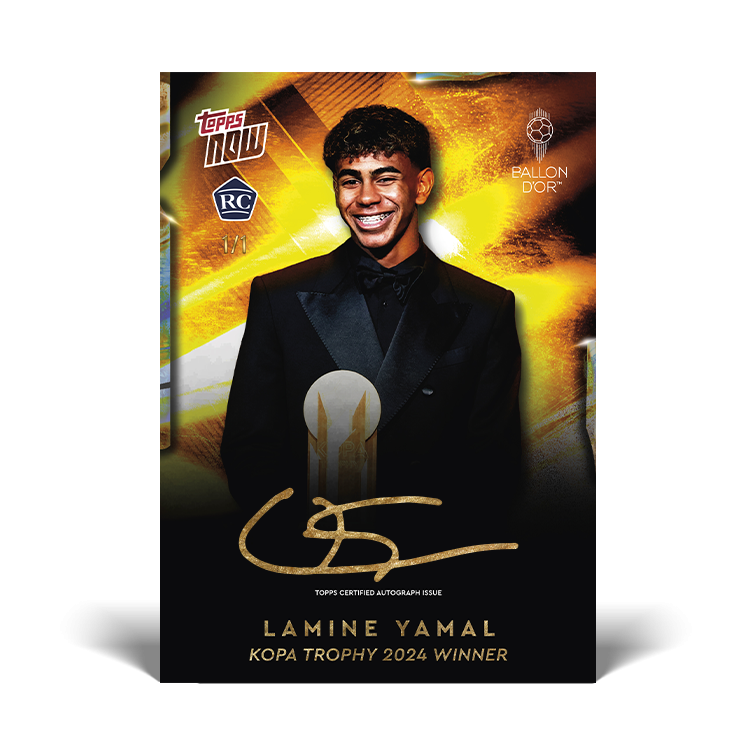 Lamine Yamal - 2024 Kopa Trophy Winner - FINDE EIN ON-CARD AUTOGRAMM